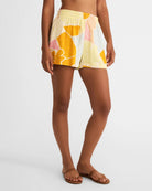 Mellow Yellow $|& Z Supply Scout Riviera Linen Short - Hanger Front