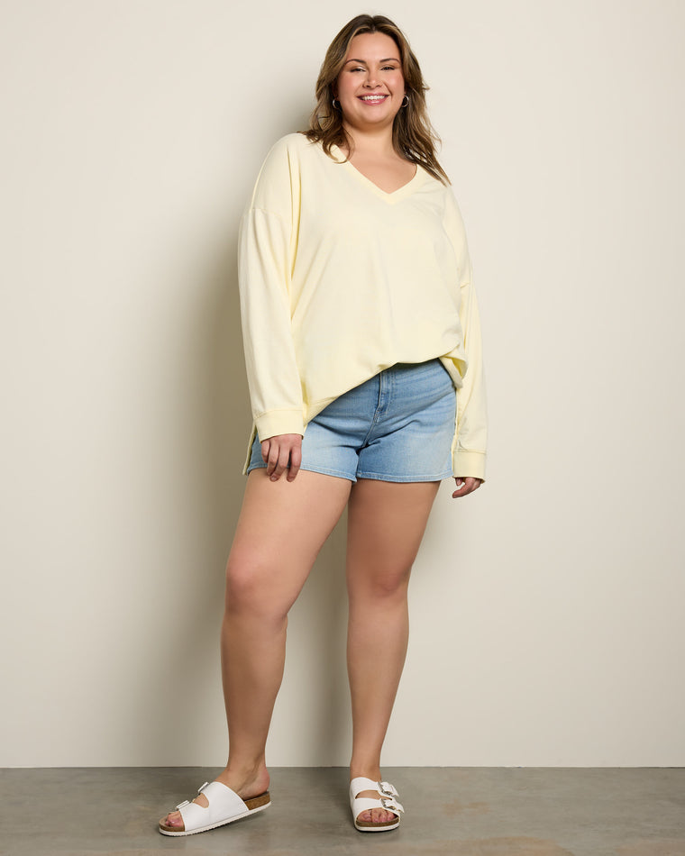 Mellow Yellow $|& Z Supply Modern V-Neck Weekender - UGC On Fig