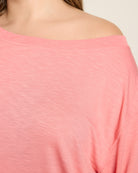 Sun Kissed $|& SEAS Brooksville Slub Off The Shoulder Top - SOF Full Front