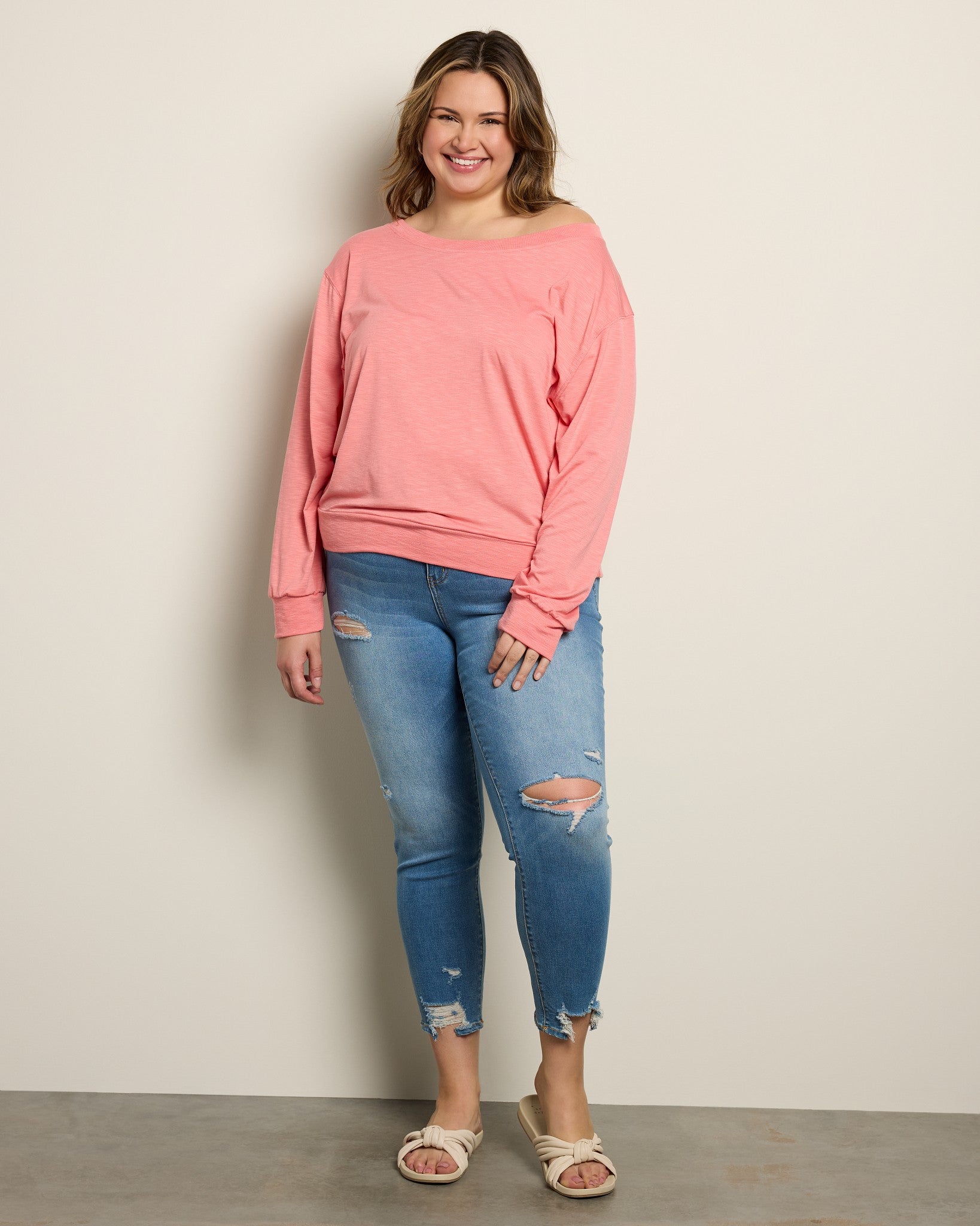 Sun Kissed $|& SEAS Brooksville Slub Off The Shoulder Top - UGC On Fig