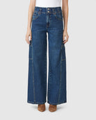 Tide Blue $|& Habitual Extra Wide Leg Cargo Jeans - VOF Front