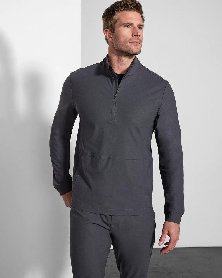Asphalt $|& MPG Sport Limitless Half-Zip - VOF Detail