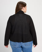 Black $|& Bobeau Tie Front Cardigan - SOF Back