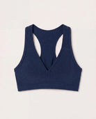 Ink Navy Heather $|& Interval FlowHeather Sculpt Enhearten Bra - Hanger Detail