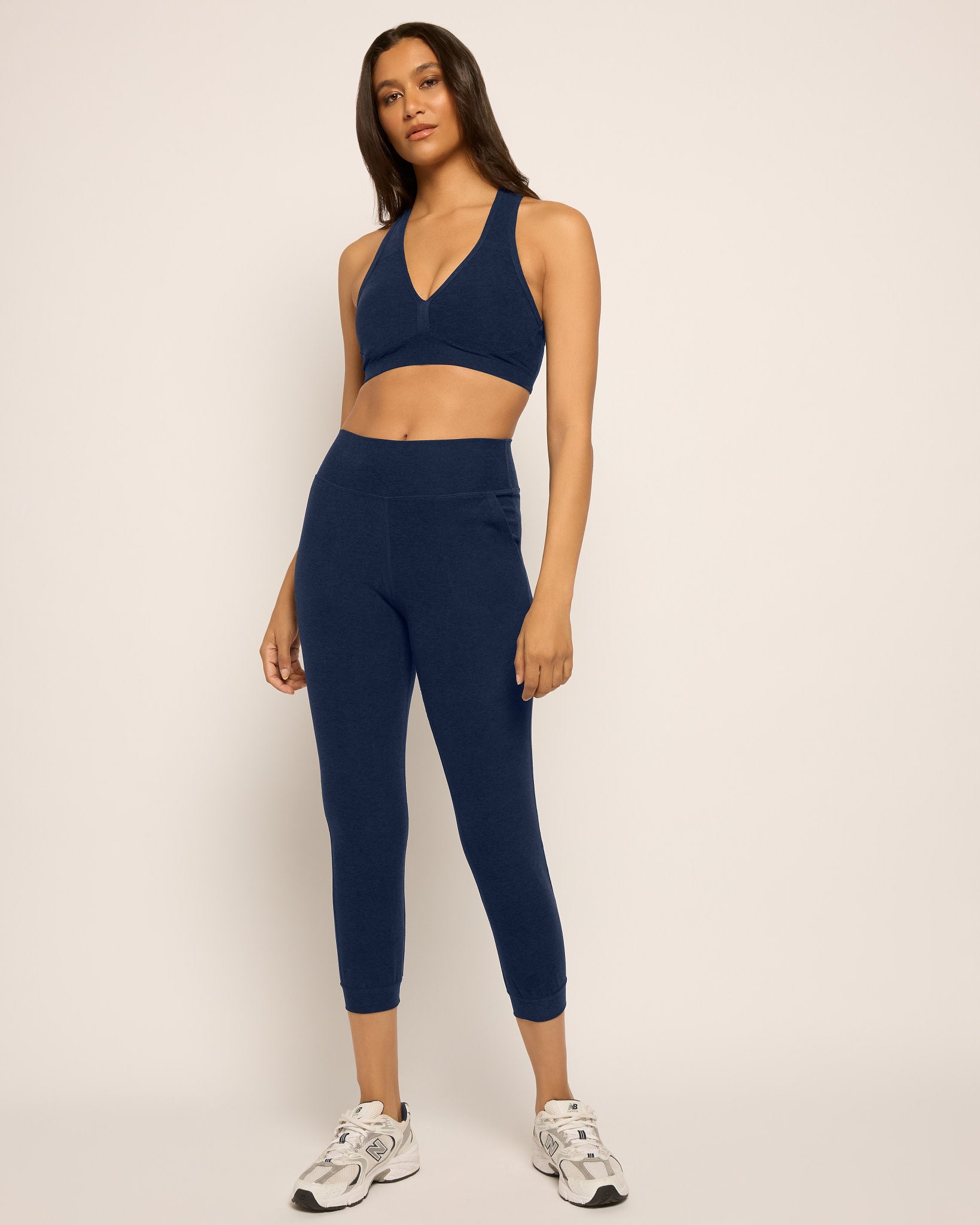 Ink Navy Heather $|& Interval FlowHeather Sculpt Enhearten Bra - UGC On Fig