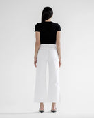 White $|& Mica Denim Super High Rise Wide Leg Jeans - VOF Back