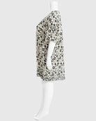 Cream/Black $|& Max Studio Puff Sleeve Short Dress - Hanger Front