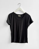 Faded Black $|& SEAS Beachside Scoop Neck Tee - Hanger Detail