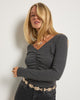 Oceanic Ruched Front Top