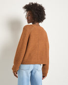 Sea Grass $|& SEAS Meadow V-Neck Cardigan - SOF Back