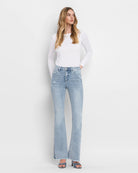Excel $|& Lovervet Mid Rise Flare Leg Jeans - VOF Detail