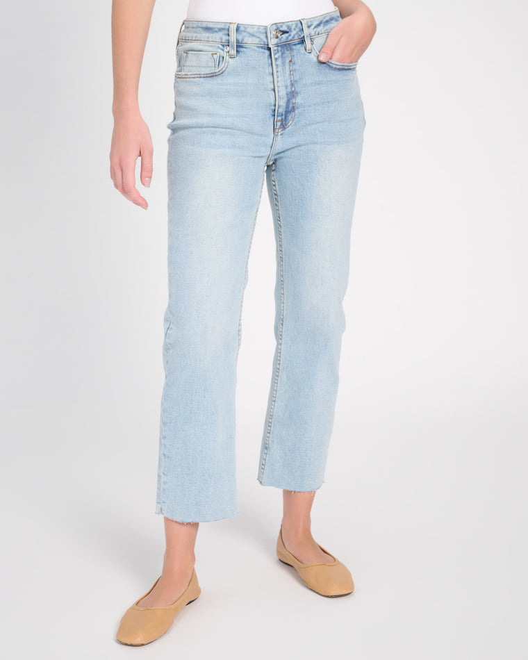 Light Wash Blue $|& Vigoss Stevie Crop Straight Leg Jeans - SOF Front