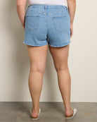 Light Wash $|& Vigoss Flat Front Short - SOF Back
