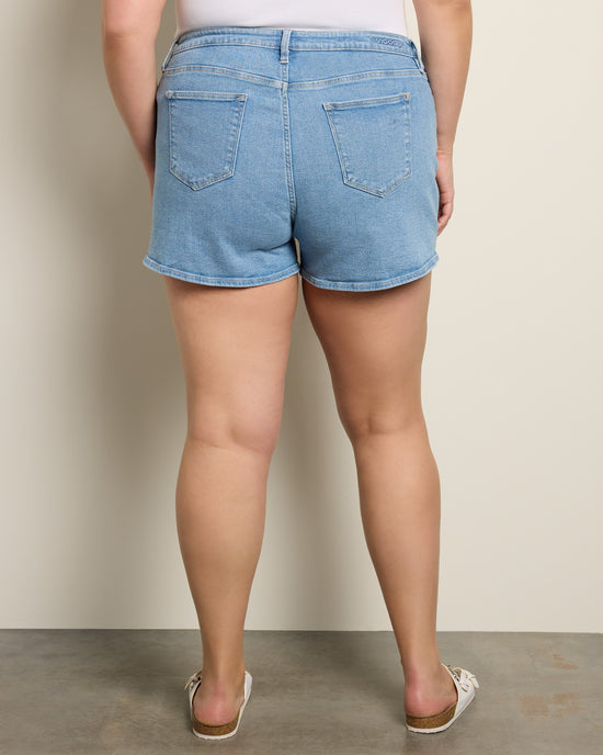 Light Wash Blue $|& Vigoss Flat Front Short - SOF Back