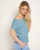 Wave $|& SEAS Edgewater Off The Shoulder Tee - SOF Full Front