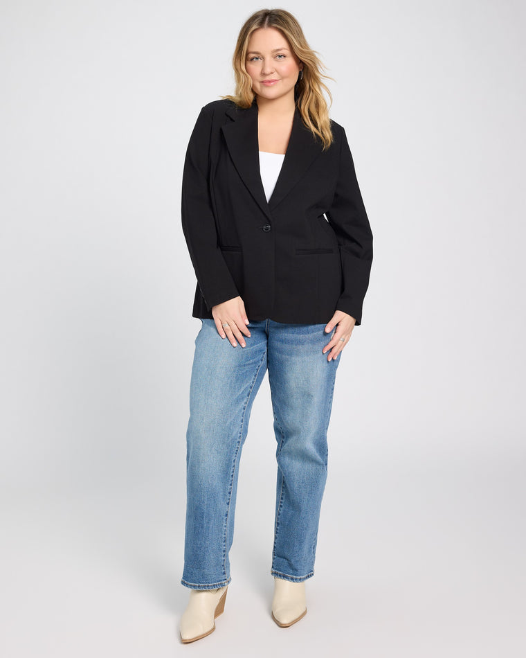 Black $|& Liverpool Fitted Blazer - UGC On Fig