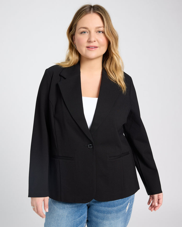 Black $|& Liverpool Fitted Blazer - SOF Front