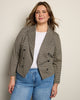 Plus Size Open Front Blazer