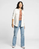 Heather Oatmeal $|& Thread & Supply Cassian Solid Shirt - VOF Detail