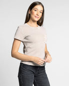Taupe $|& Thread & Supply Ginny Tee - Hanger Front