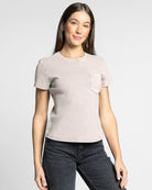 Taupe $|& Thread & Supply Ginny Tee - VOF Detail