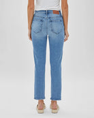 Medium Wash $|& Hidden The Tracey Straight Leg Jean - Hanger Side