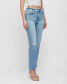 Medium Distressed $|& Hidden The Tracey Straight Leg Jean - Hanger Front
