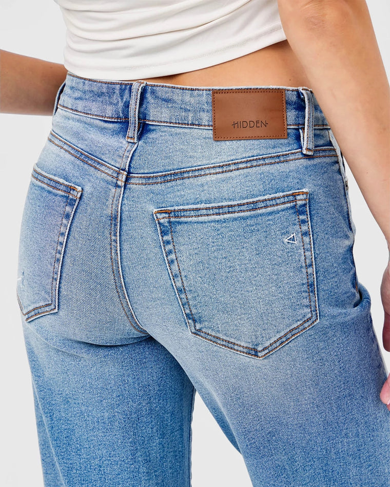 Medium Wash Blue $|& Hidden The Logan Dad Jean - Hanger Back