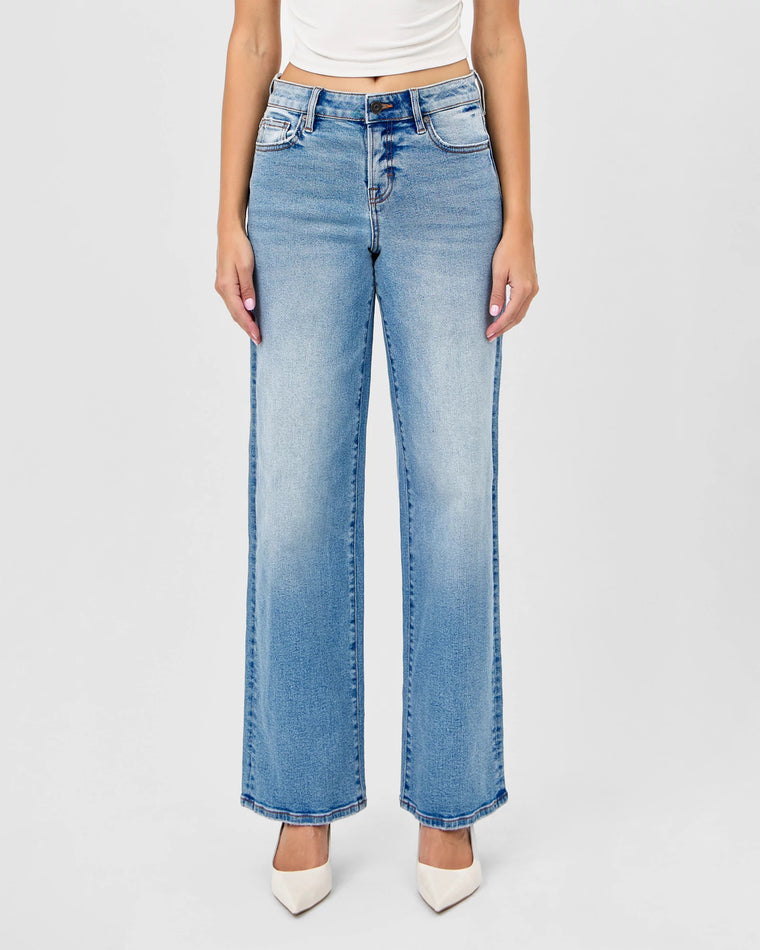 Medium Wash $|& Hidden The Logan Dad Jean - VOF Detail