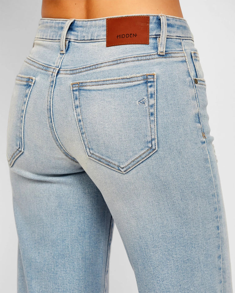Light Wash Blue $|& Hidden The Logan Mid Rise Dad Jean - Hanger Back
