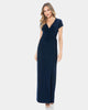 Solid Wrap Maxi Dress