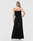 Black $|& Ariella Wide Leg Jumpsuit - Hanger Side