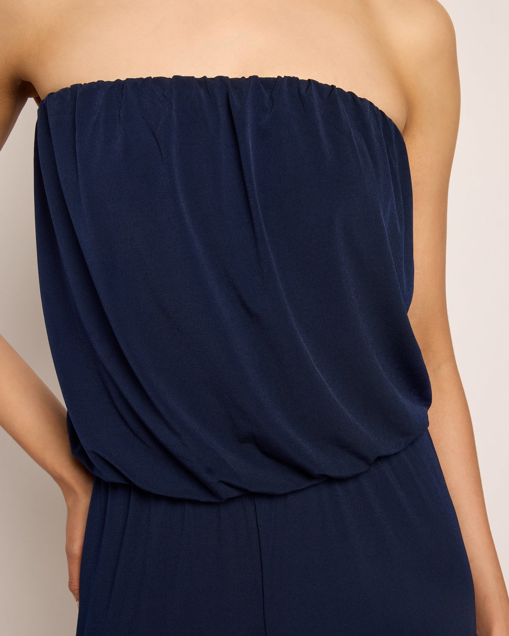 Black $|& Ariella Wide Leg Jumpsuit - SOF Full Front