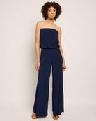 Black $|& Ariella Wide Leg Jumpsuit - SOF Front