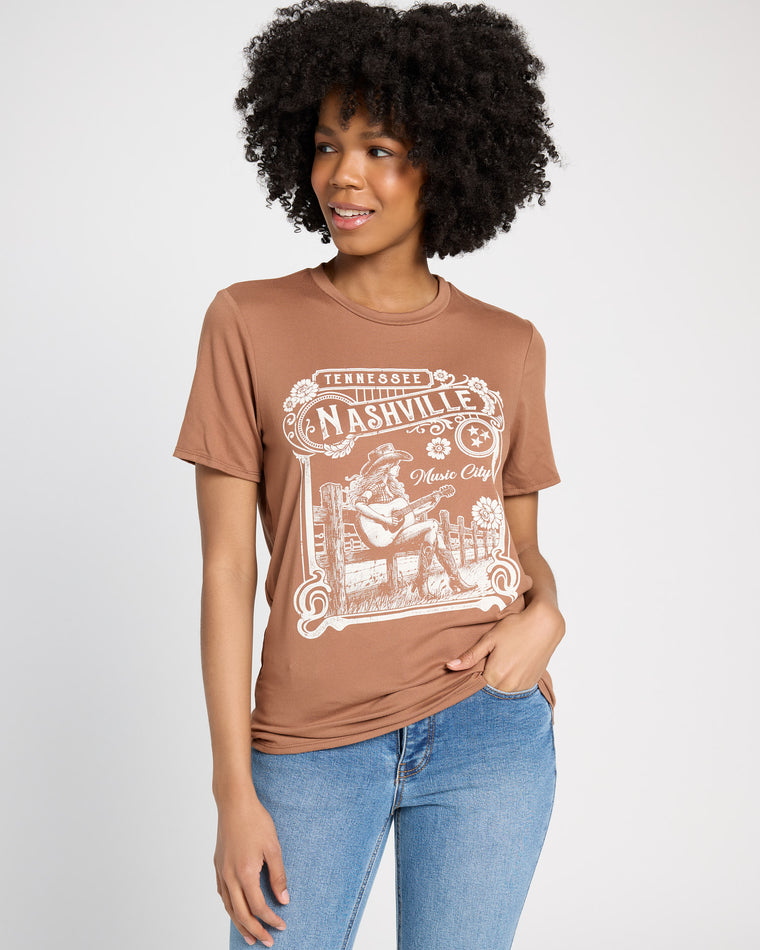 Brown $|& Polagram Nashville Tee - SOF Front