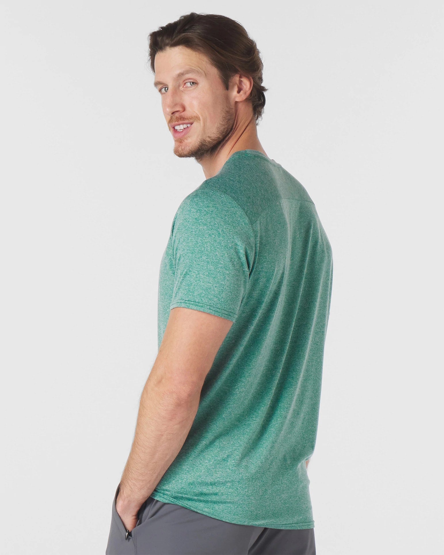 Emerald Heather $|& Glyder Salton Tee - Hanger Front