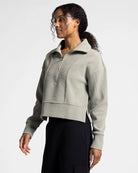Vetiver Heather $|& Thread & Supply Kristine Pullover - Hanger Front