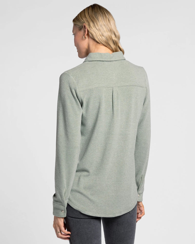 Forest Heather $|& Thread & Supply Lewis Shirt - Hanger Side