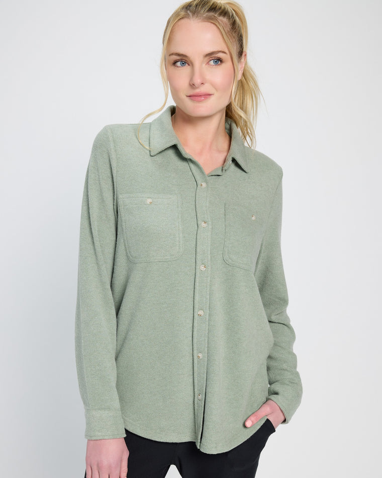 Forest Heather $|& Thread & Supply Lewis Shirt - SOF Front