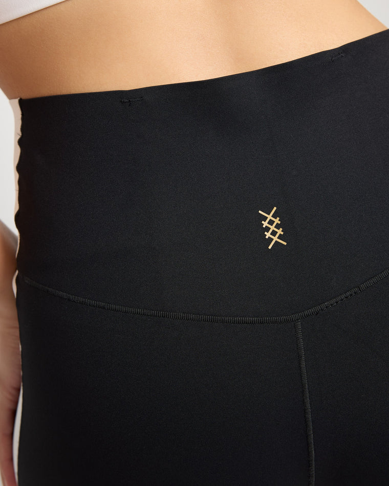 Black/Snow White $|& Rhone Revive Colorblock 7/8 Legging - SOF Full Front