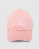 Dusty Pink $|& David & Young Salty Mesh Back Baseball Cap - VOF Detail