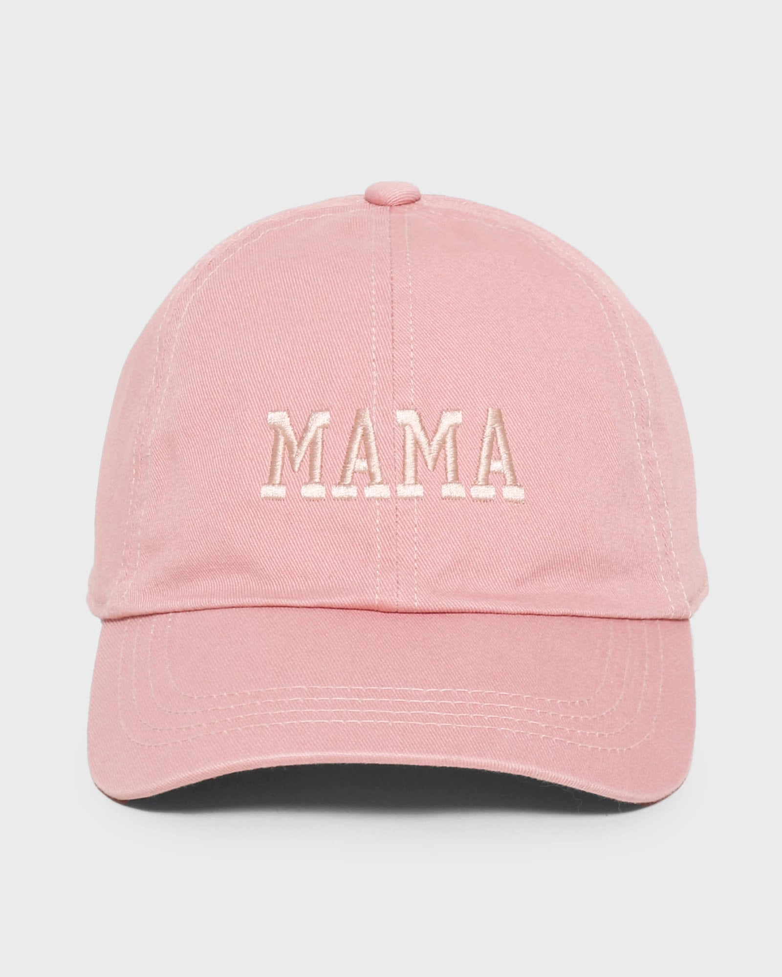 Dusty Pink $|& David & Young Mama Embroidered Baseball Cap - VOF Detail