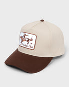 Brown $|& David & Young Cowboy Club Patch Baseball Cap - Hanger Front