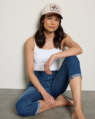 Brown $|& David & Young Cowboy Club Patch Baseball Cap - SOF Front
