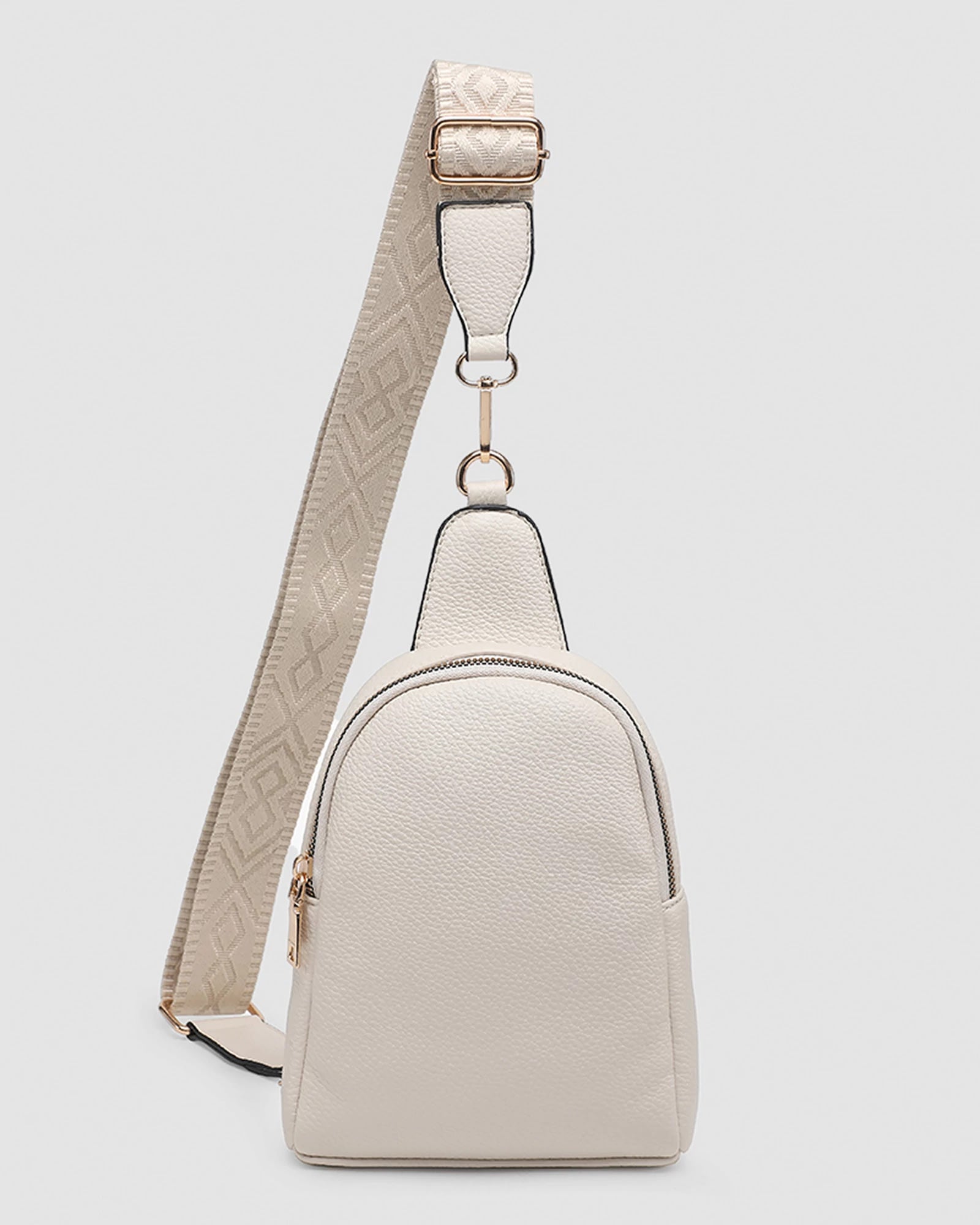 Off White $|& Jen & Co. Ellen Guitar Strap Sling Bag - VOF Detail