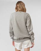 Heather Grey $|& Project Social T Gym/Drinking Buddies Reversible Sweatshirt - Hanger Side