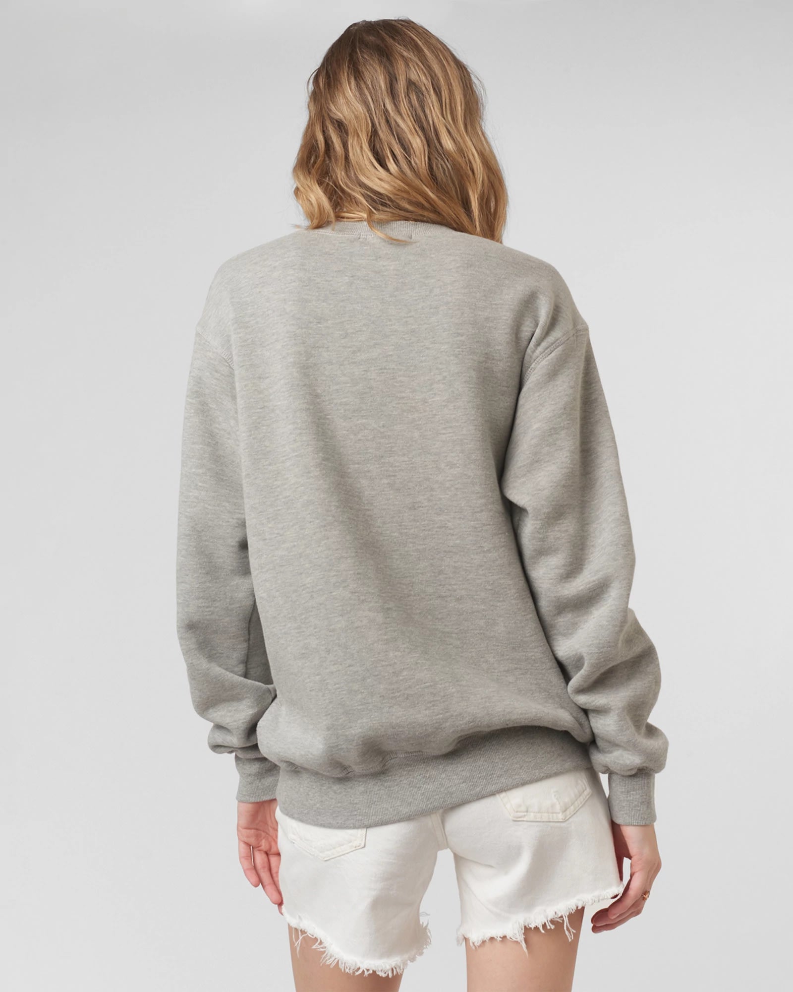 Heather Grey $|& Project Social T Gym/Drinking Buddies Reversible Sweatshirt - Hanger Side