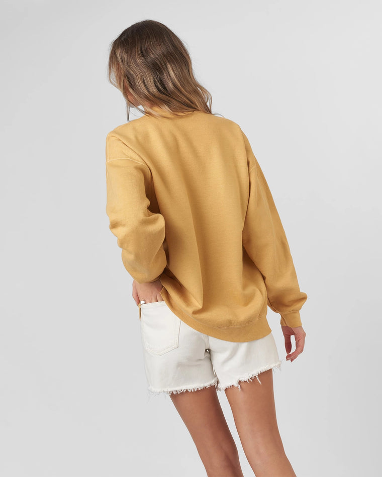 Ochre $|& Project Social T Flocked Mama Sweatshirt - Hanger Side