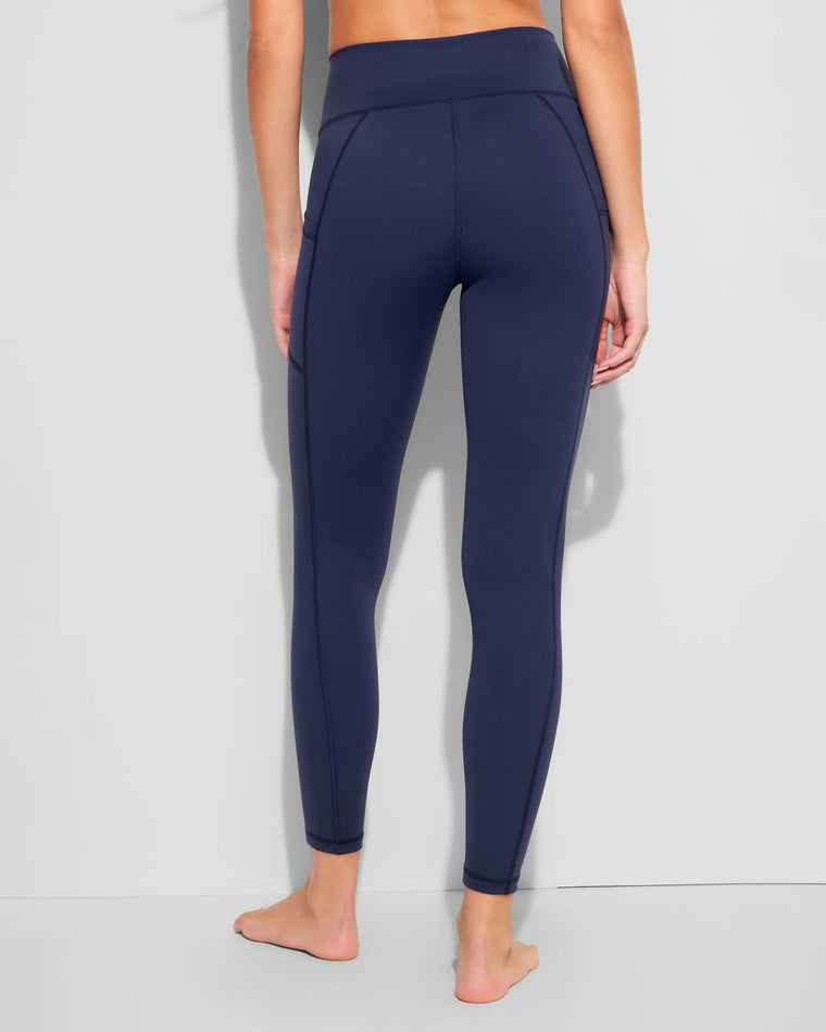 Indigo $|& Spiritual Gangster Cruz 7/8 Pocket Legging - Hanger Side