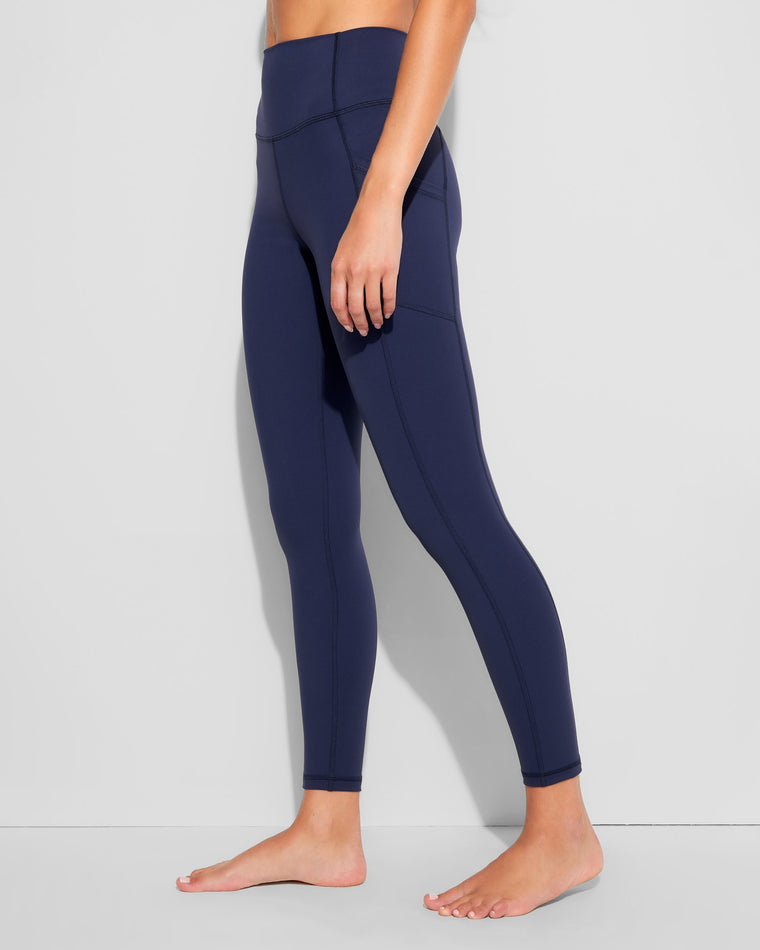 Indigo $|& Spiritual Gangster Cruz 7/8 Pocket Legging - Hanger Front